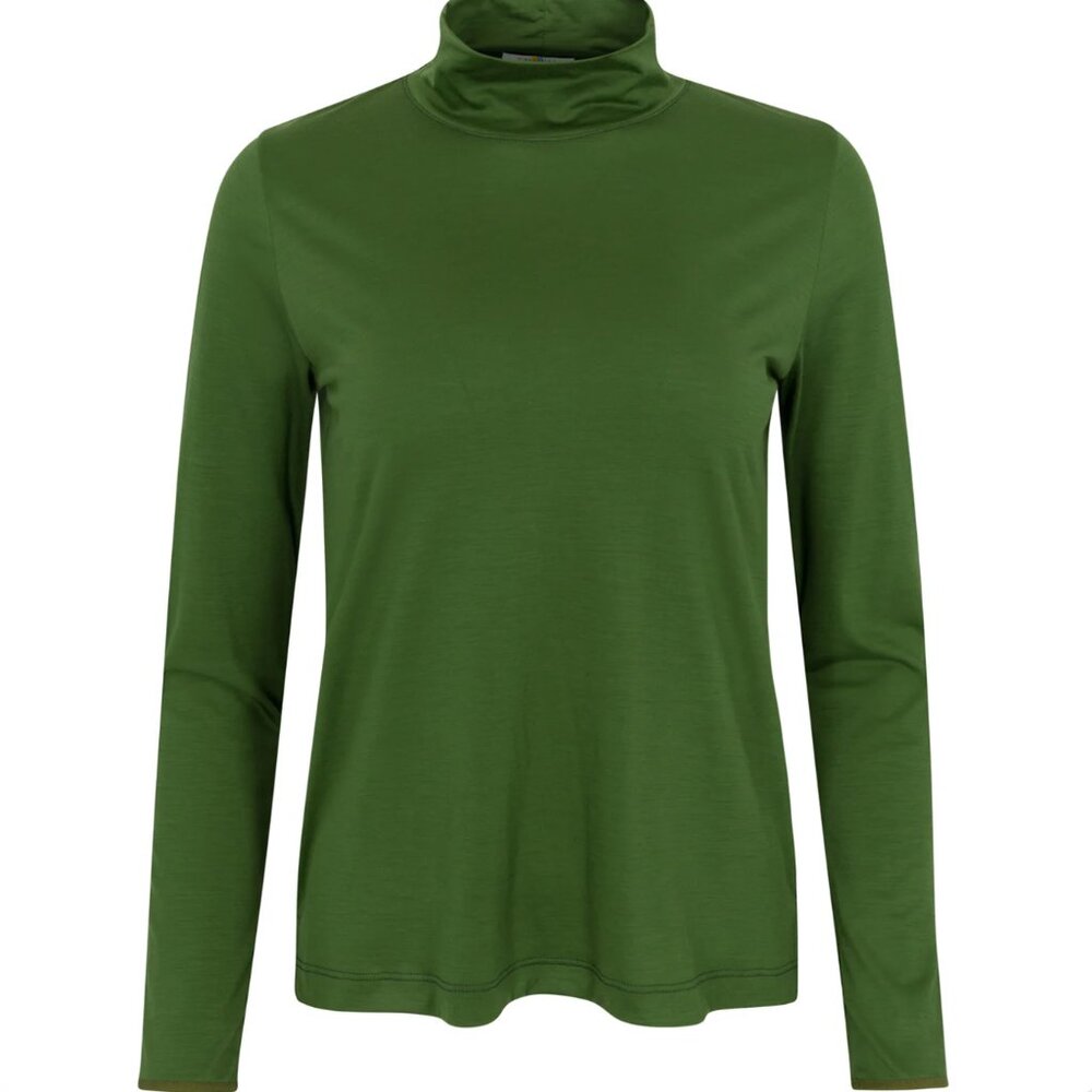 NWT Leaf Green Callidae Lightweight Riding Turtleneck S